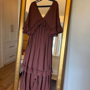 Free People Paradiso Maxi Dress -Withered Rose colour - Size Small